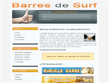 Tablet Screenshot of barresdesurf.com